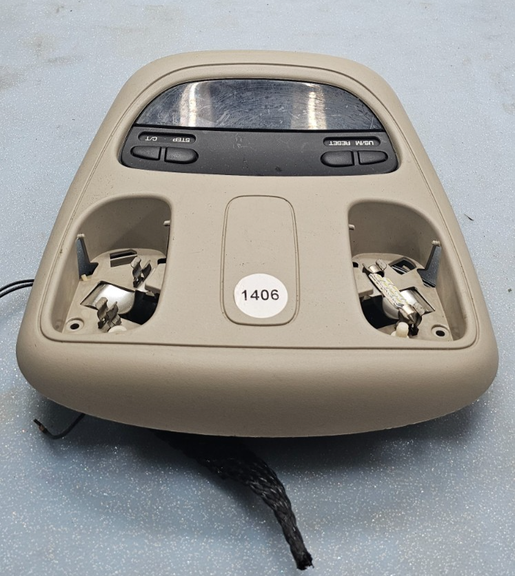 🔥02-05 Dodge RAM Overhead Console DOME Light Roof Storage Compartment TAN 05