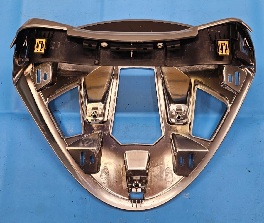 🔥13-16 CADILLAC SRX DASH INSTRUMENT CLUSTER SPEEDOMETER BEZEL TRIM PANEL SILVER