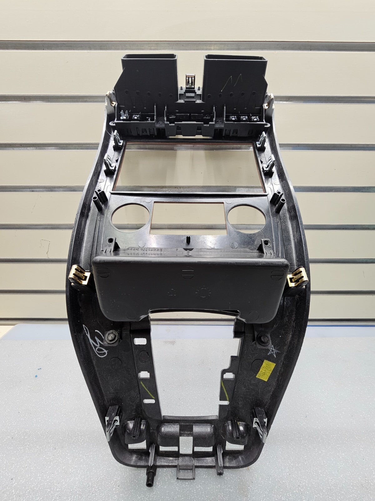 07-09 Equinox Center Dash Radio Climate Stereo Bezel Trim Panel SILVER/WOOD B43