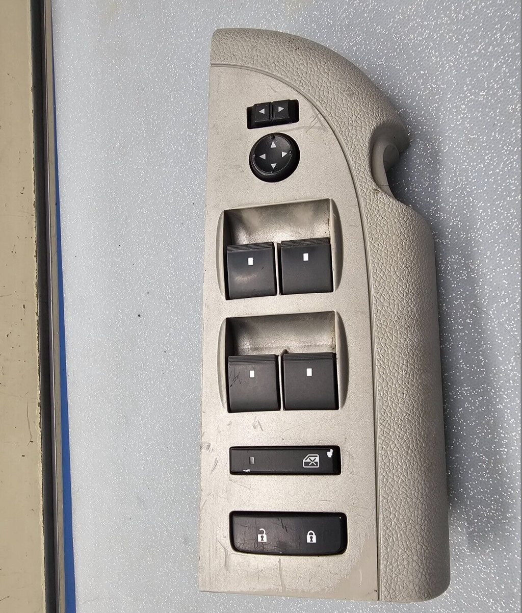 🔥07-10 SILVERADO SIERRA MASTER LEFT DRIVER POWER WINDOW SWITCH LT TAN OEM WS47