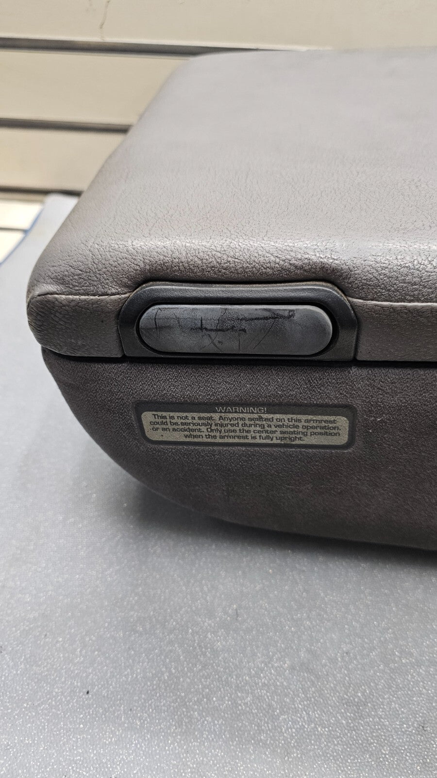 🔥94-01 RAM 1500 2500 3500 Front Center Console JUMP SEAT ARM REST Top Gray JS8
