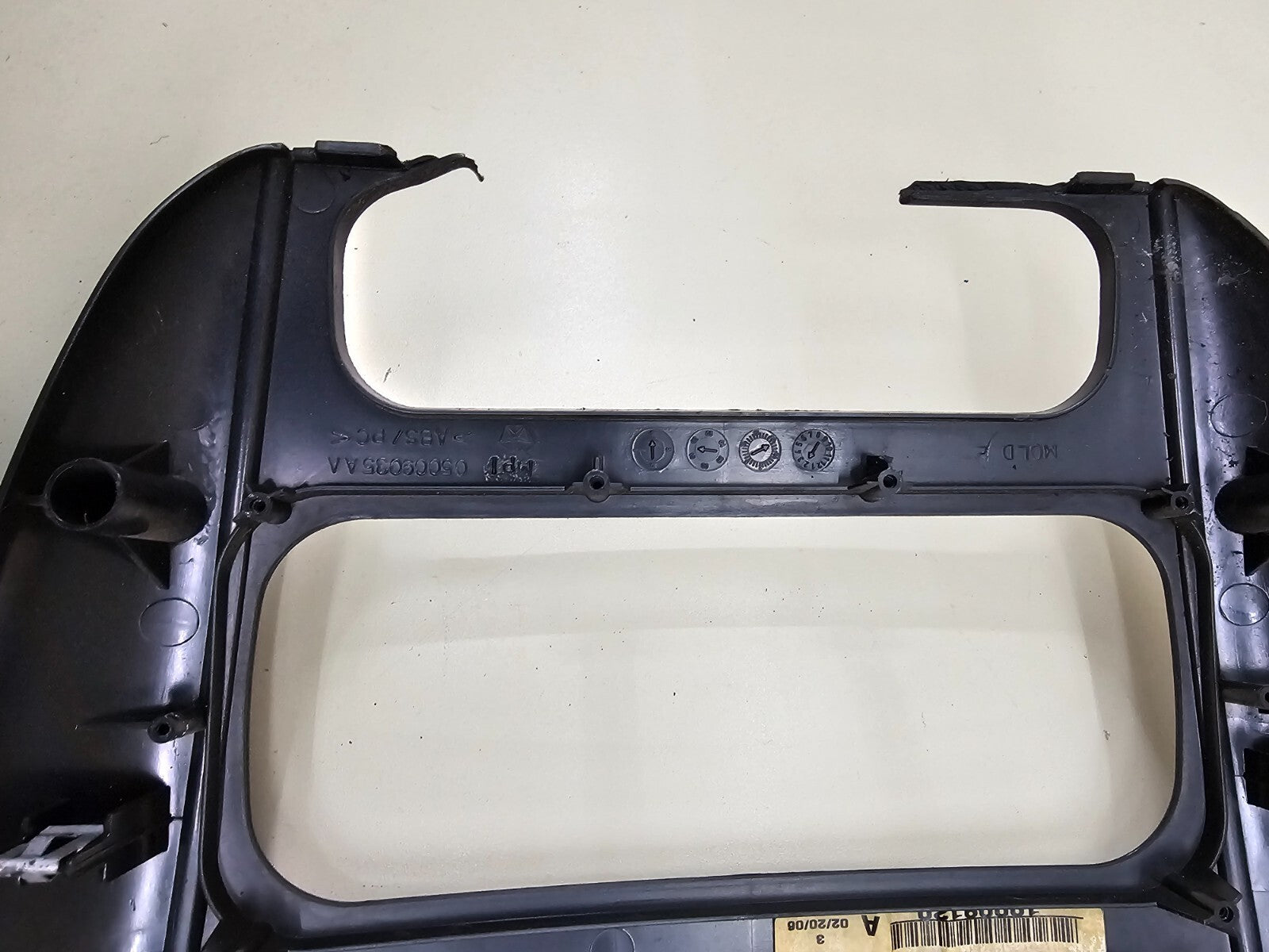 🔥01-07 Dodge Caravan Town & Country Voyager Dash Eadio Climate TRIM Bezel BLACK