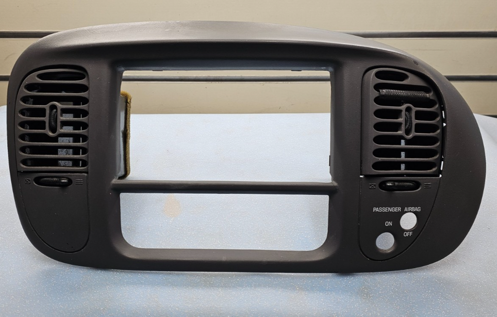 🔥97-03 Ford F150 Center Dash Radio Climate Trim Stereo BEZEL Panel BLACK OEM
