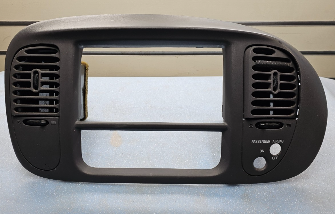 🔥97-03 Ford F150 Center Dash Radio Climate Trim Stereo BEZEL Panel BLACK OEM