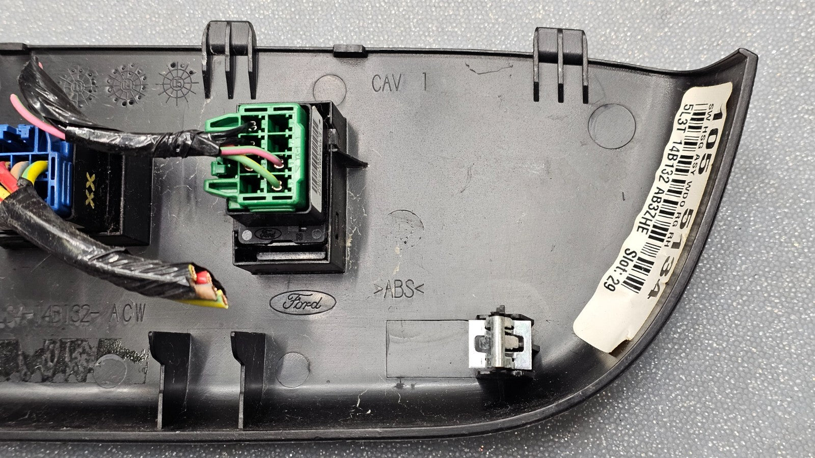 🔥04-08 Ford F150 Right Passenger Power Window 2 Door Switch Control Black WS24