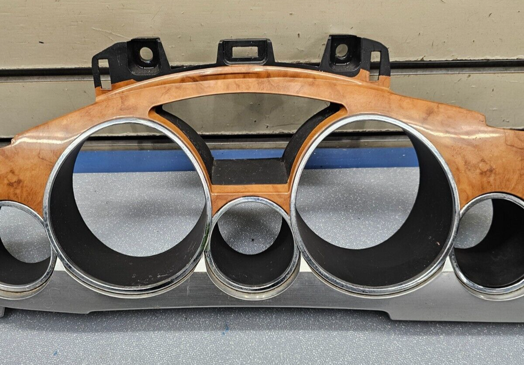 🔥08-12 BUICK ENCLAVE SPEEDOMETER GAUGE INSTRUMENT CLUSTER TRIM BEZEL WOODGRAIN