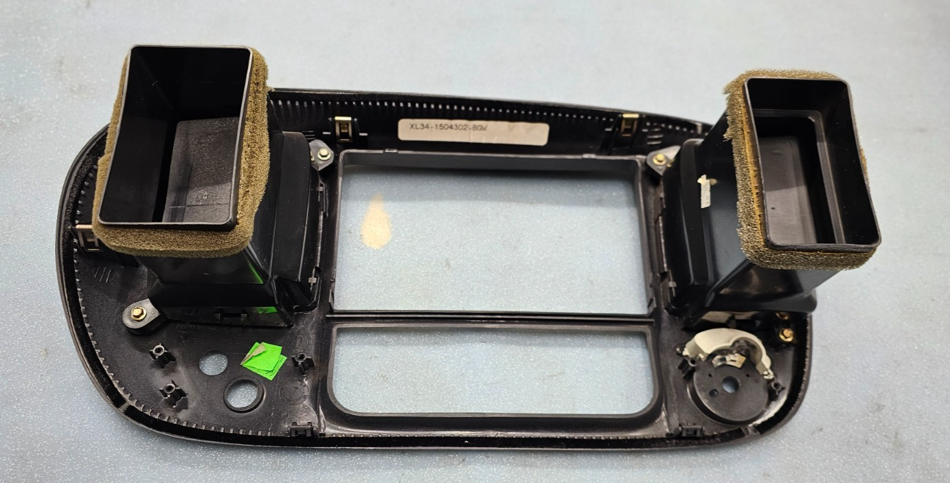 🔥97-03 Ford F150 Center Dash FM Radio Climate Trim Stereo BEZEL Panel Gray B1