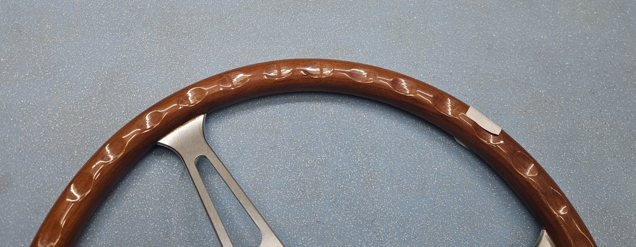 🔥78-91 Mercedes W123 W124 R107 240D 260E Steering Wheel Wood Classic Silver
