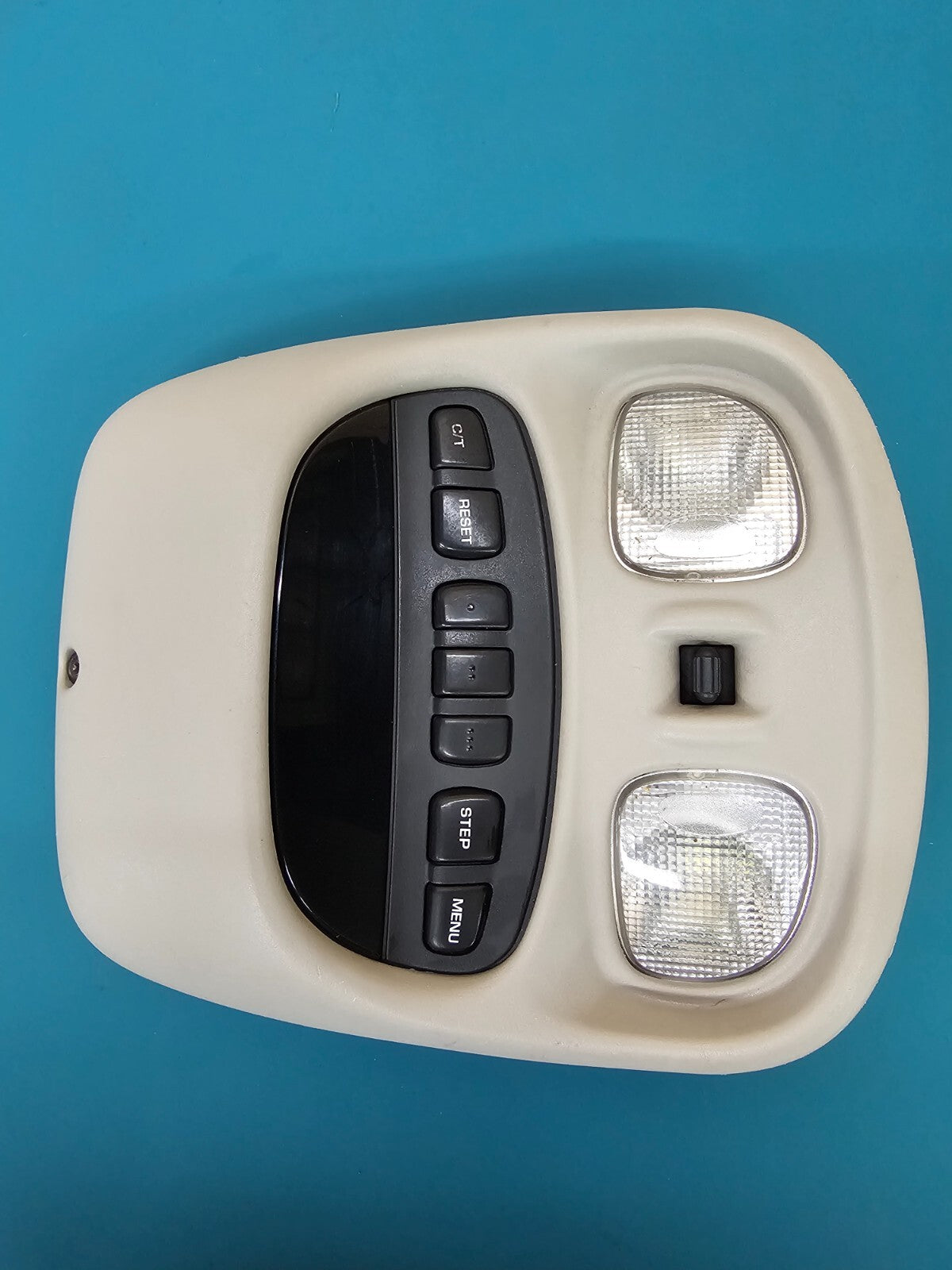 🔥99-04 Grand Cherokee Overhead Console Dome Map Light Storage Assembly LT GRAY