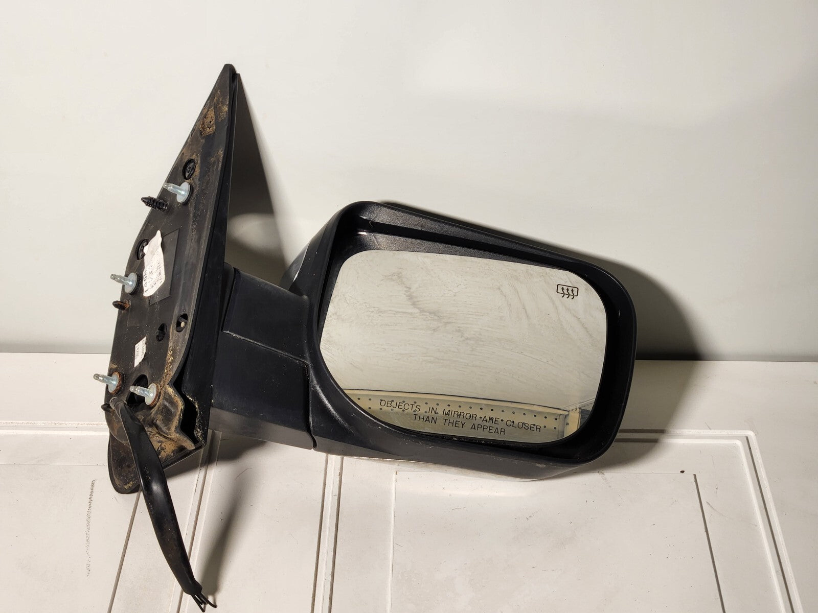 🔥07-13 CHEVY SILVERADO MIRROR AMC SIERA  LEFT SIDE FOR PARTS ONLY BLACK