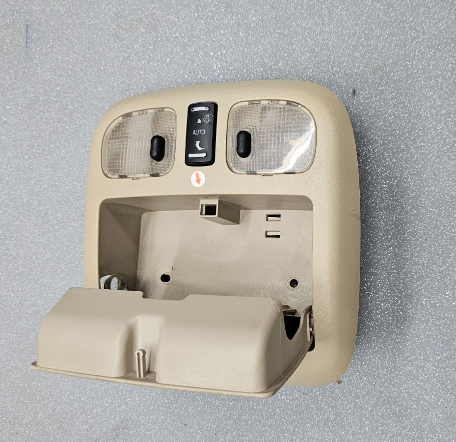 🔥10-12 Fusion Milan MKZ Overhead Console Dome Map Light Lamp Unit Storage TAN