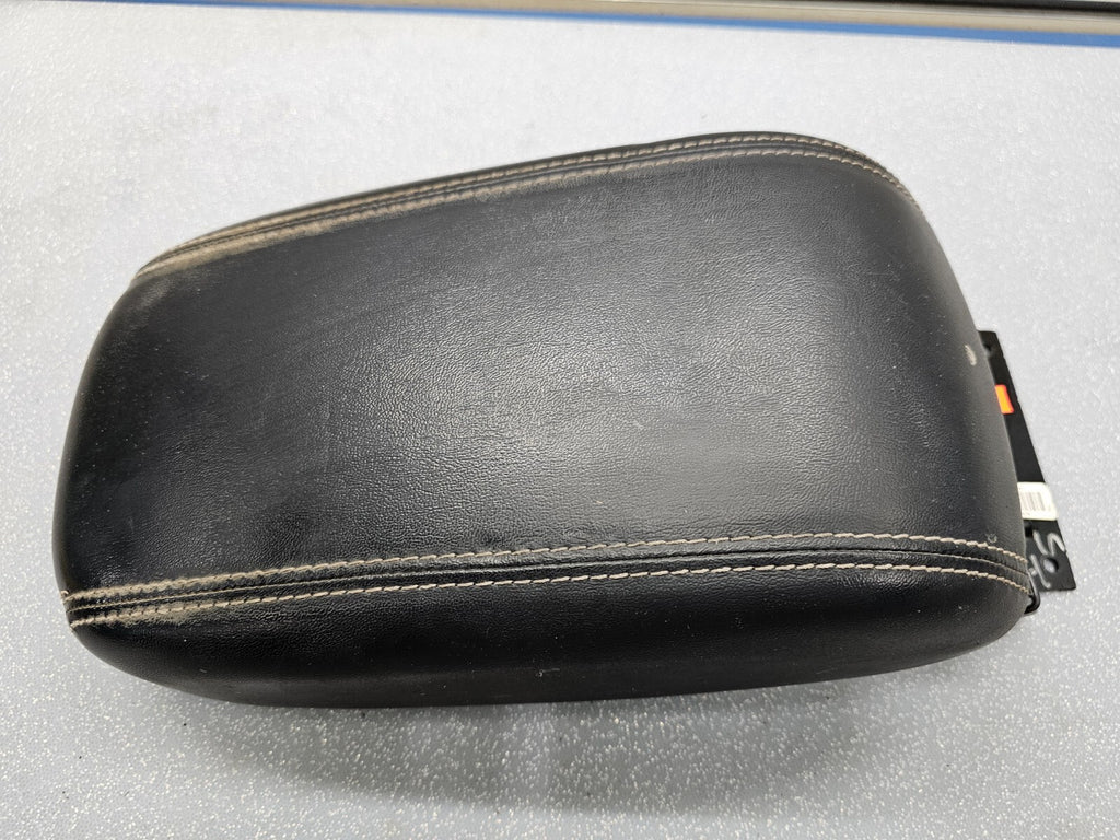 🔥13-16 DODGE DART CENTER CONSOLE ARM REST LID LEATHER BLACK TOP PAD COVER BLACK
