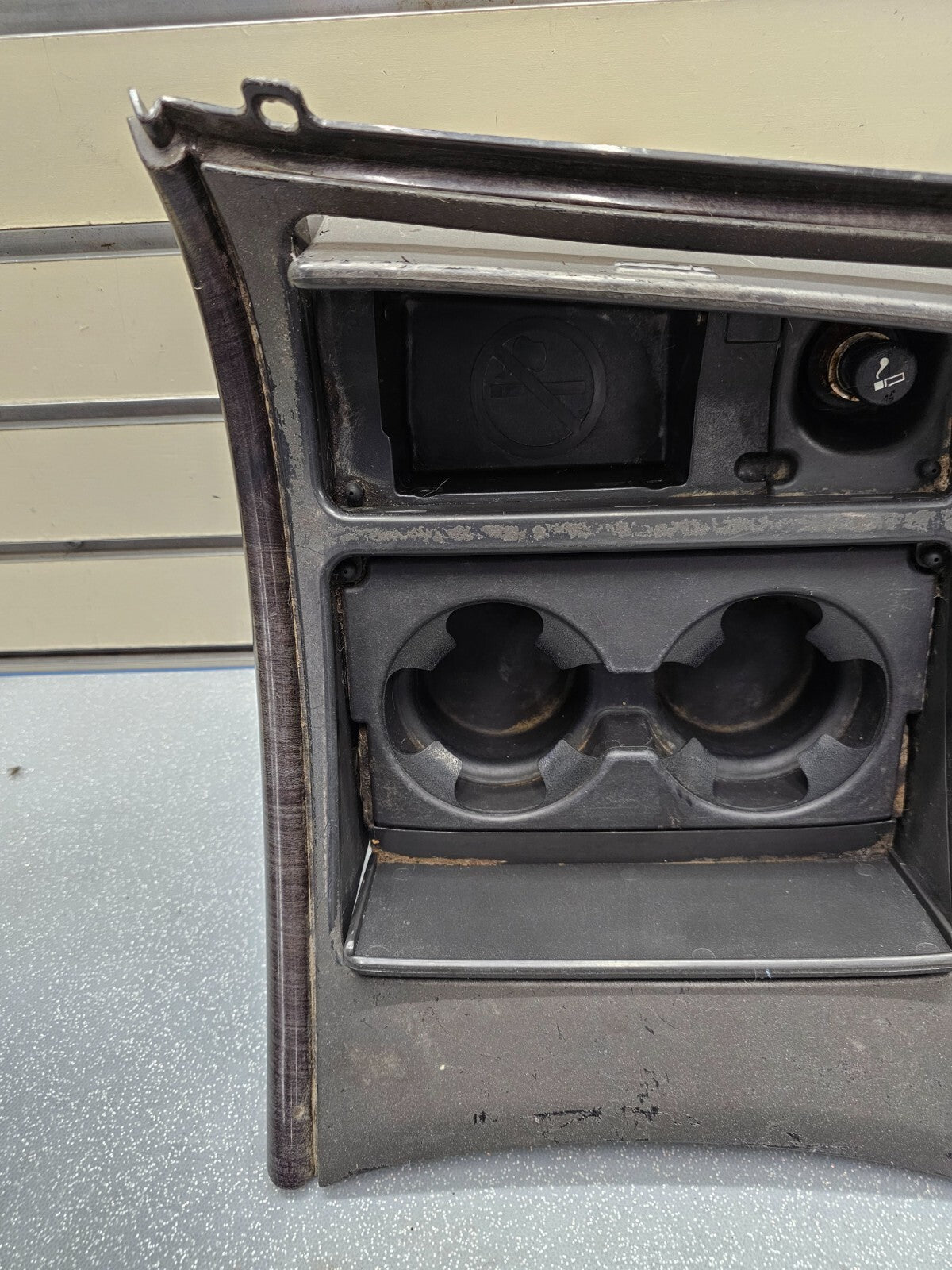 🔥99-02 CHEVY GMC Center Console Dash Trim Panel Ashtray Cup Drink Holder GRAY
