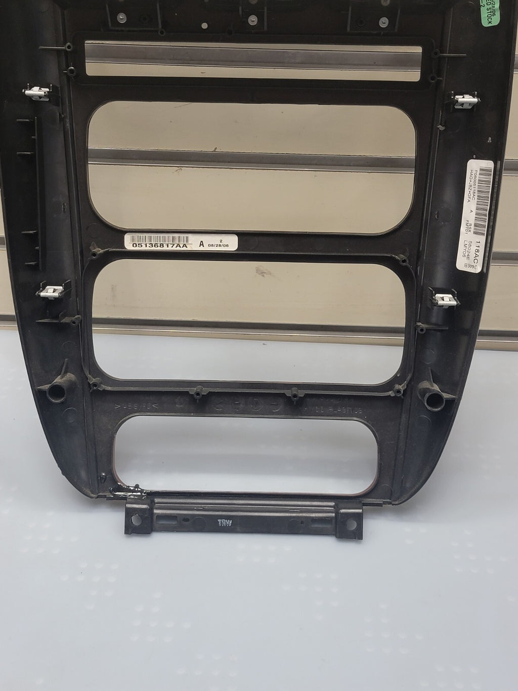 🔥01-07 Dodge Caravan Town & Country dash radio climate TRIM bezel woodgrain