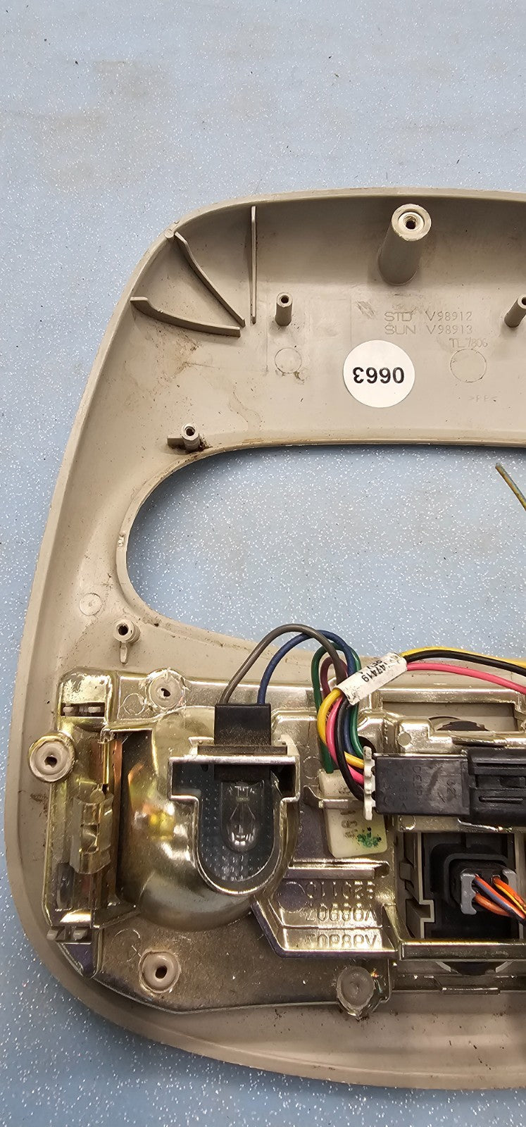 🔥06-08 Dodge Ram 1500 2500 Digital Overhead Console Display Dome Map TAN 06