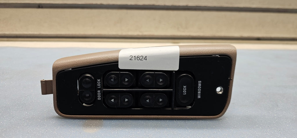 87-94 Mustang Topaz Front Left Driver Door Power Master Window Switch Tan/Black