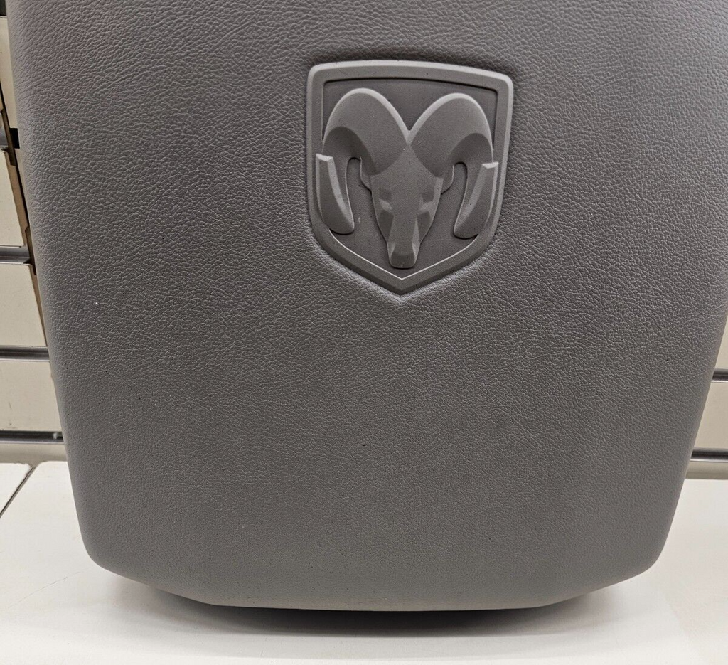 🔥09-12 Dodge RAM 1500 2500 Front Center Console Lid Armrest Leather Cover Gray