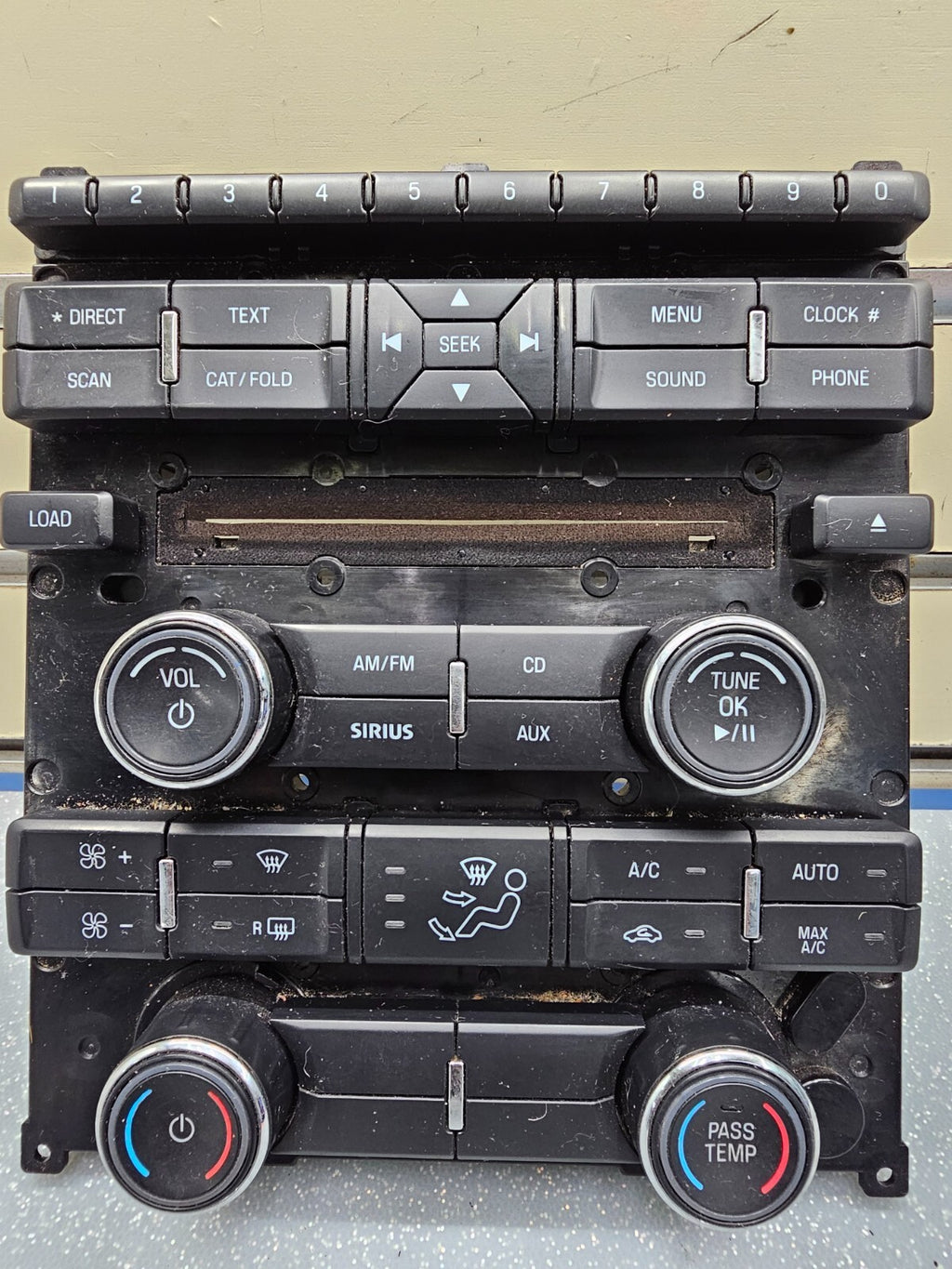 10-12 Ford Taurus Dash Radio AM FM CD Face Climate Temperature Control Panel OEM