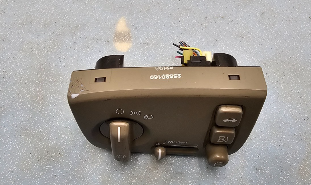 🔥00-05 Cadillac Deville Headlight Dimmer Switch Trunk Gas Door Assembly DK TAN
