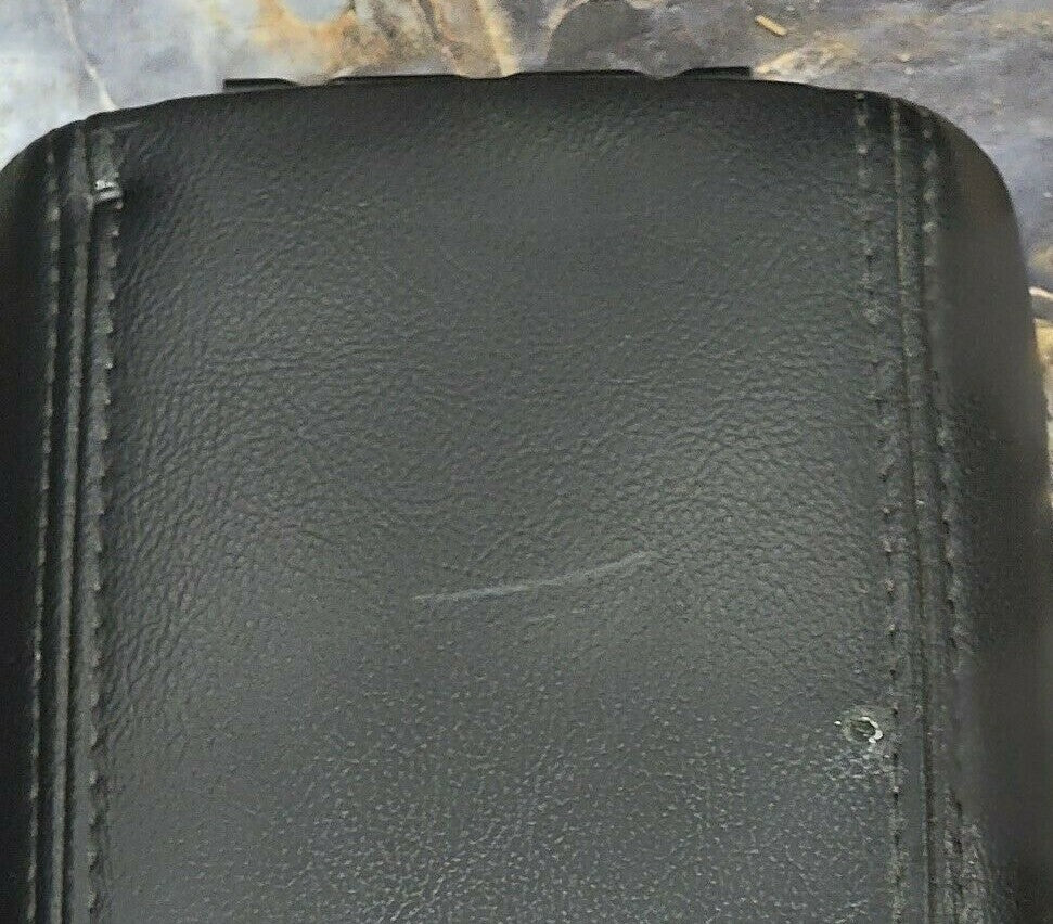 🔥02-09 Chevy Trailblazer GMC ENVOY Center Console Armrest LEATHER Lid BLACK de2