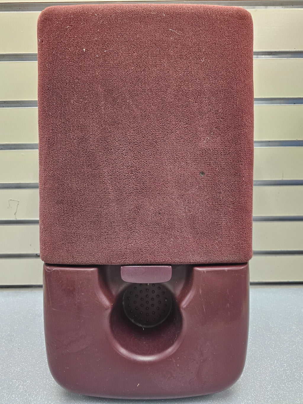 97-03Ford F150 Center Console JUMP SEAT Armrest Cloth/Leather cup holder Red JS6