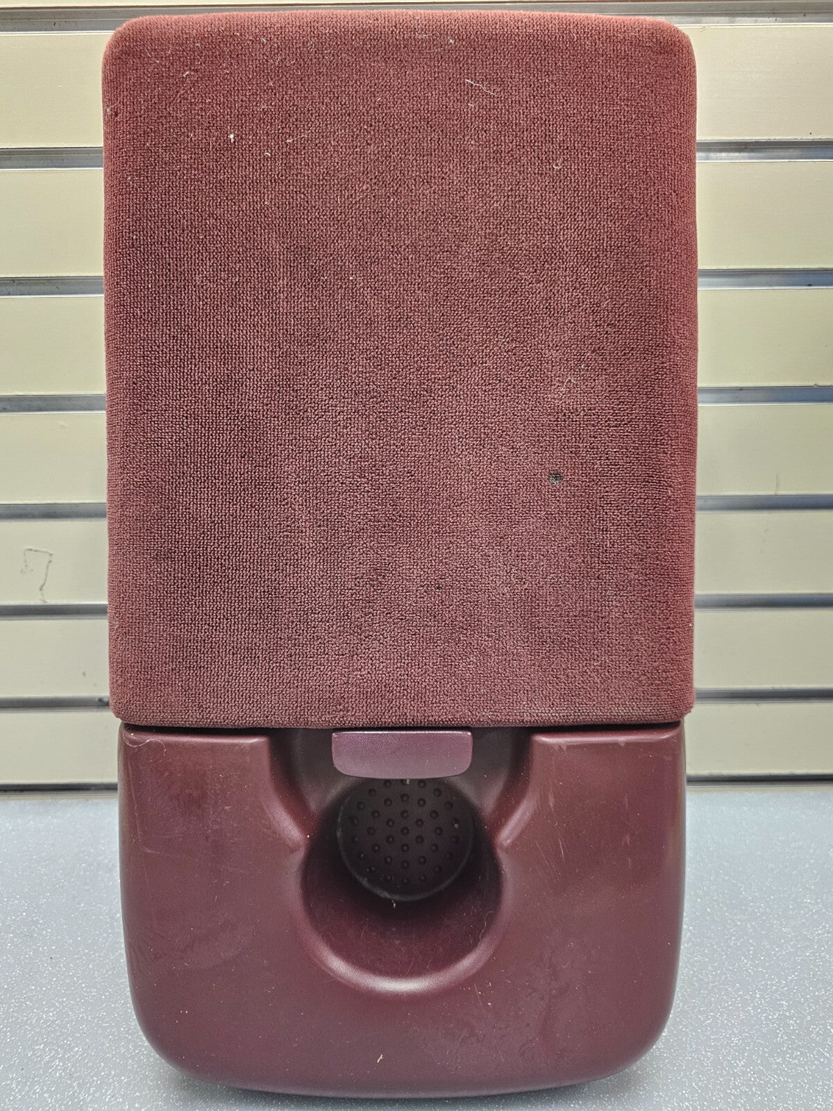 97-03Ford F150 Center Console JUMP SEAT Armrest Cloth/Leather cup holder Red JS6