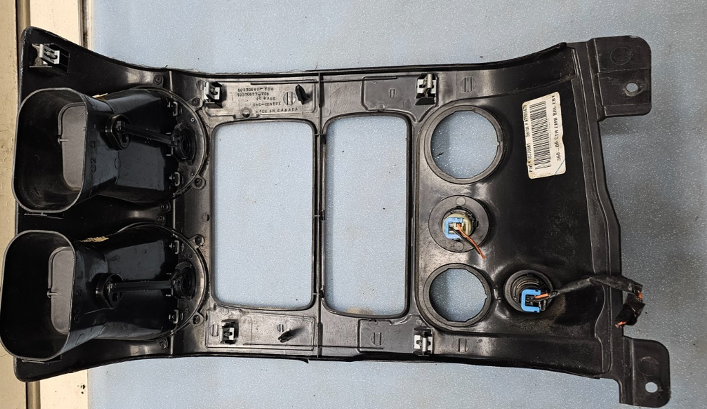 🔥02-09 ENVOY DASH RADIO AUDIO STEREO CLIMATE BEZEL TRIM INSTRUMENT PANEL WOOD