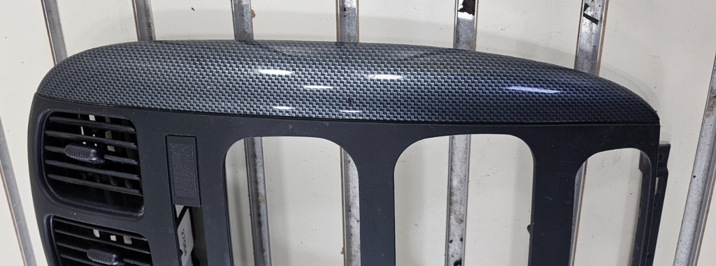🔥01-07 Dodge Caravan Town & Country dash radio climate TRIM bezel carbon fiber