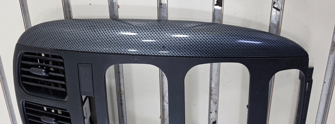 🔥01-07 Dodge Caravan Town & Country dash radio climate TRIM bezel carbon fiber