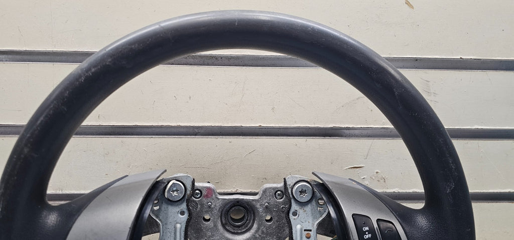🔥07-09 Elantra Left Driver Steering Column Wheel 9P Cruise Control Black OEM