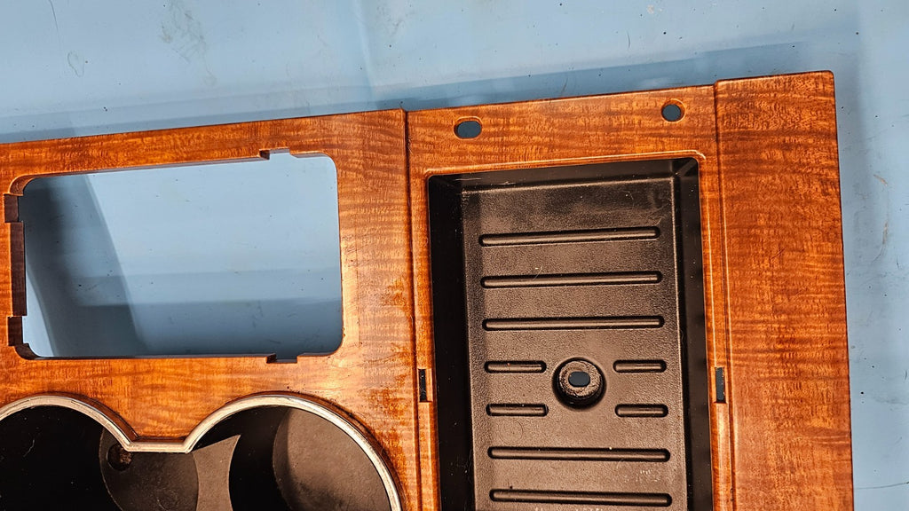 🔥07-14 FORD EXPEDITION Center Console Shifter Bezel Cup Holder Trim Woodgrain