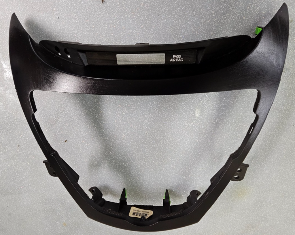 🔥11-13 Hyundai Elantra Dash AM FM Radio Stereo Display Clock Bezel Panel Black
