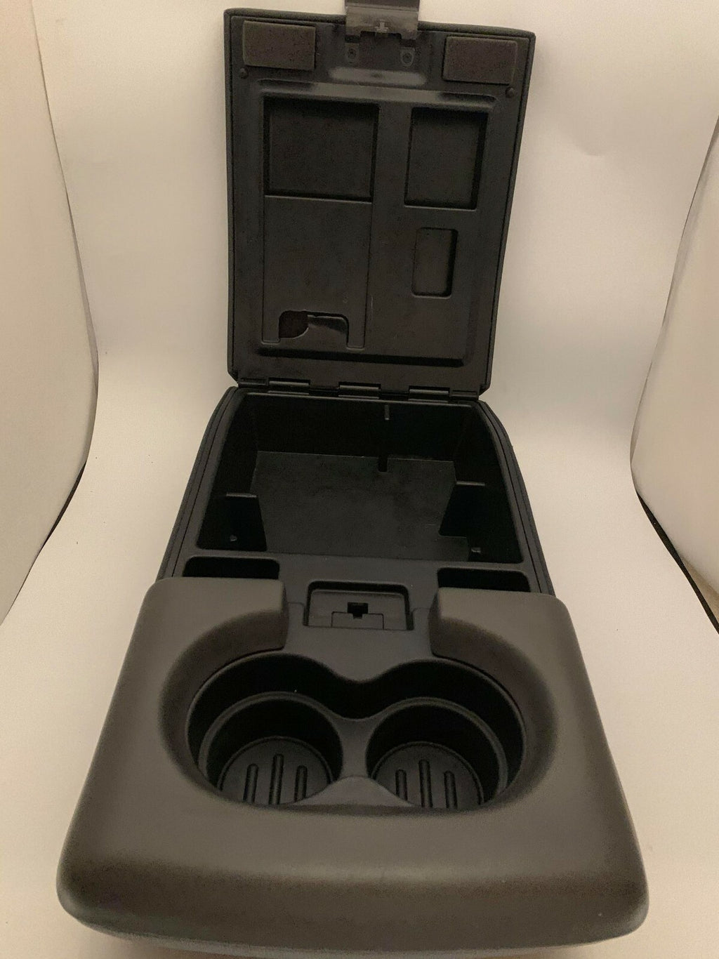🔥04-08 Ford F-150 Center Console JUMP SEAT Armrest Cup Holder Cloth DK GRAY JS1