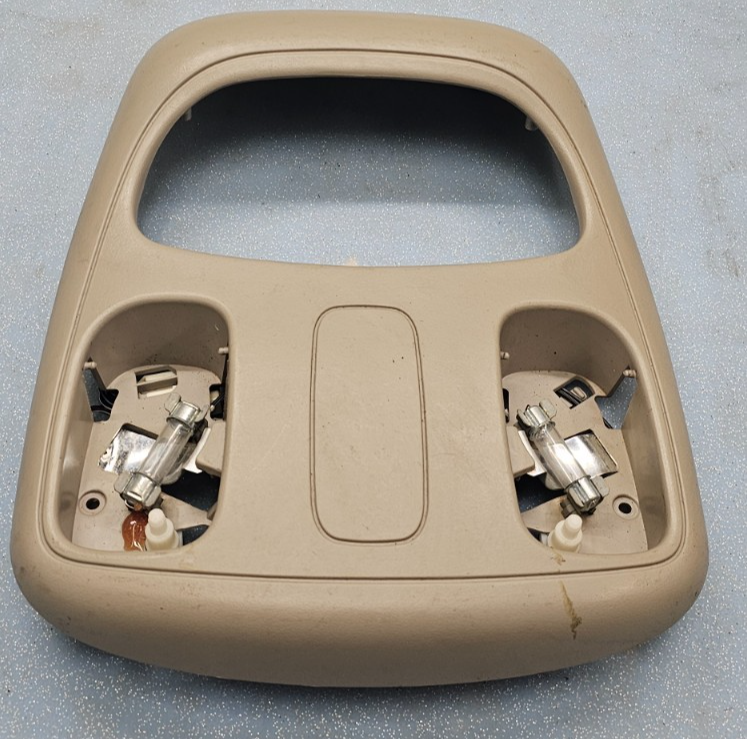 🔥02-05 Dodge Ram Overhead Console Map Dome Light Lamp Storage Assembly Tan