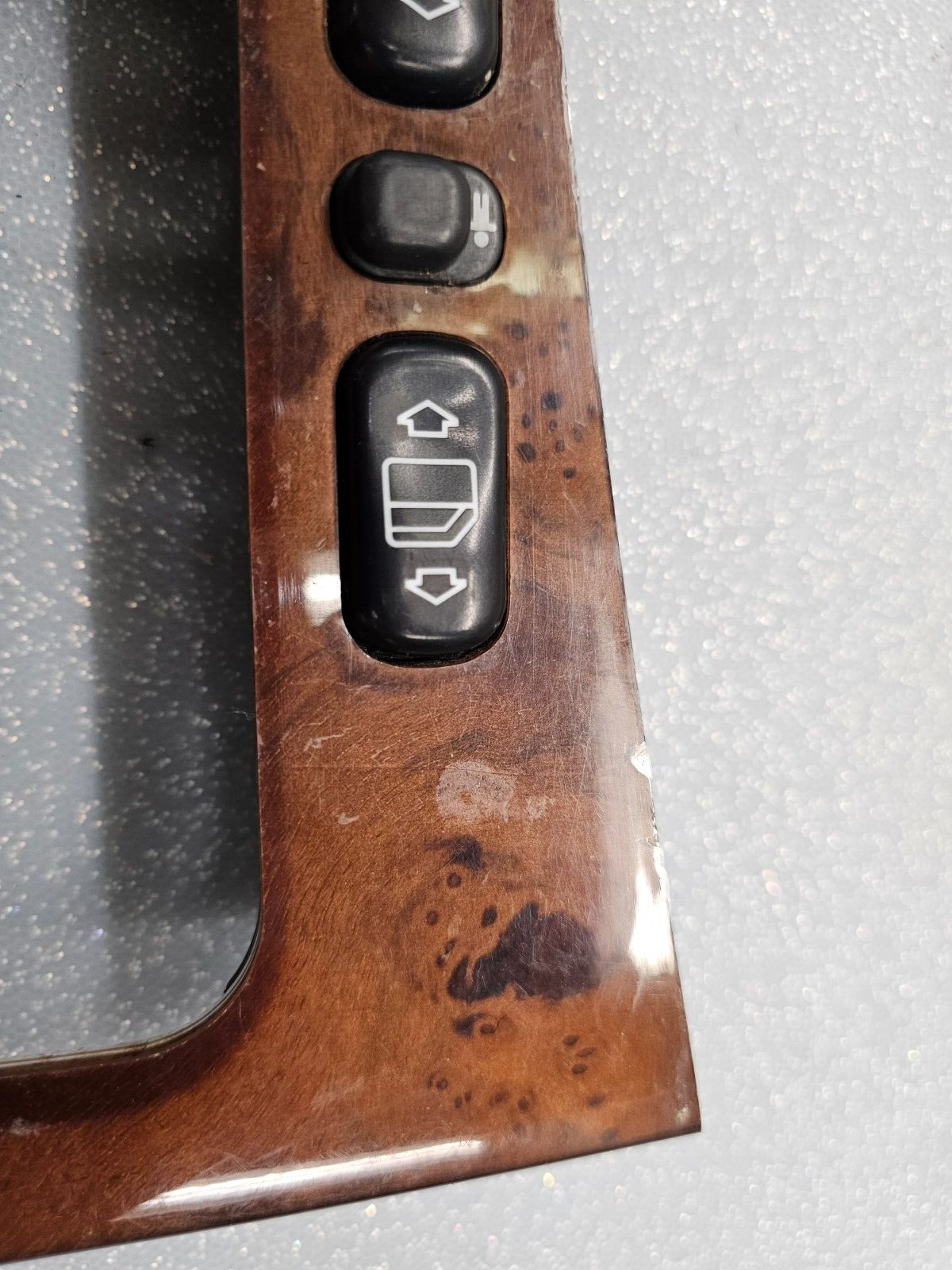 🔥96-97 MERCEDES E300 E320 E420 LEFT DRIVER MASTER WINDOW SWITCH ASSEMBLY WOOD