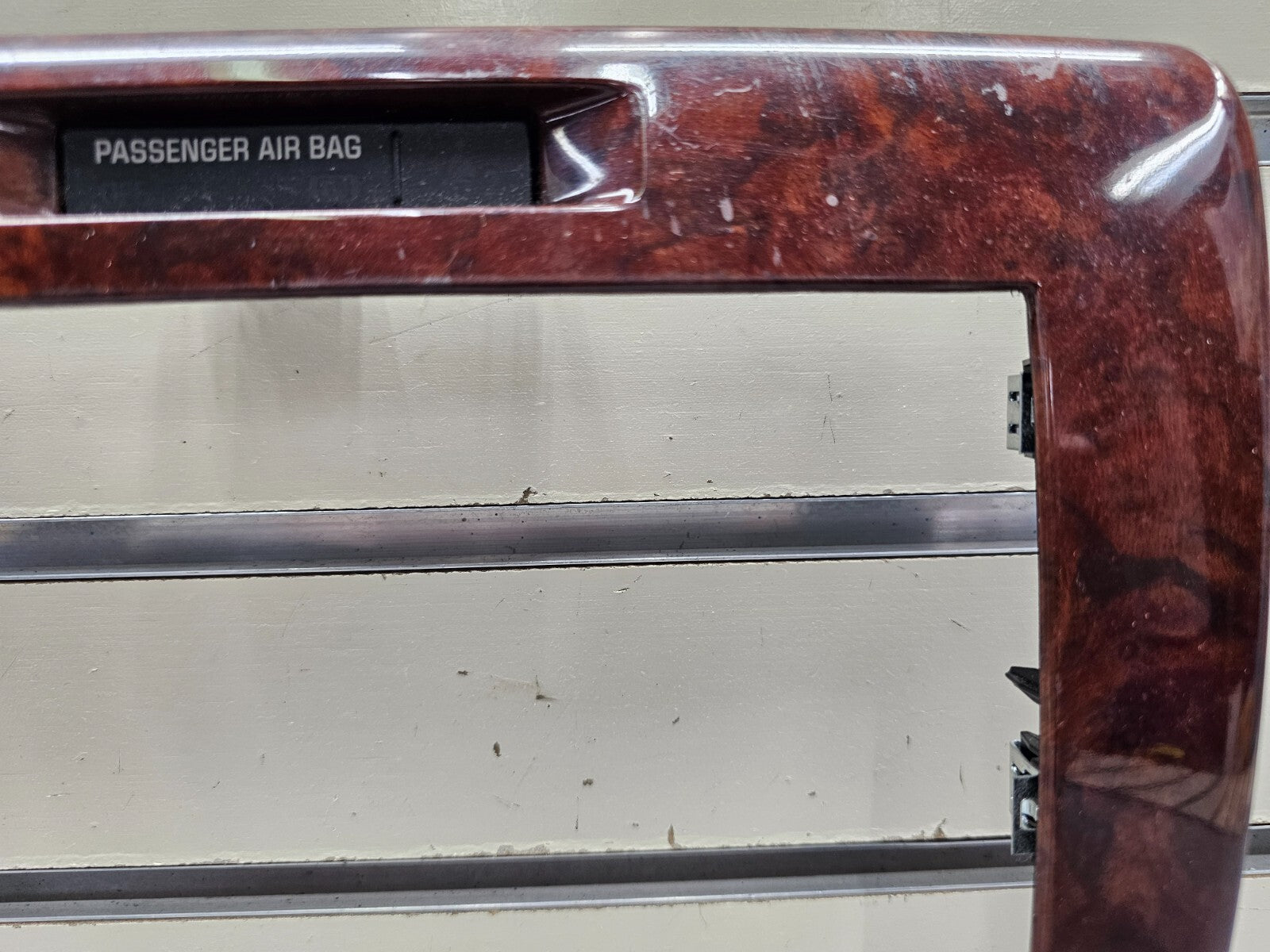 06-13 Chevy Impala Center Dash AM FM Radio Stereo Trim Panel Bezel Woodgrain OEM