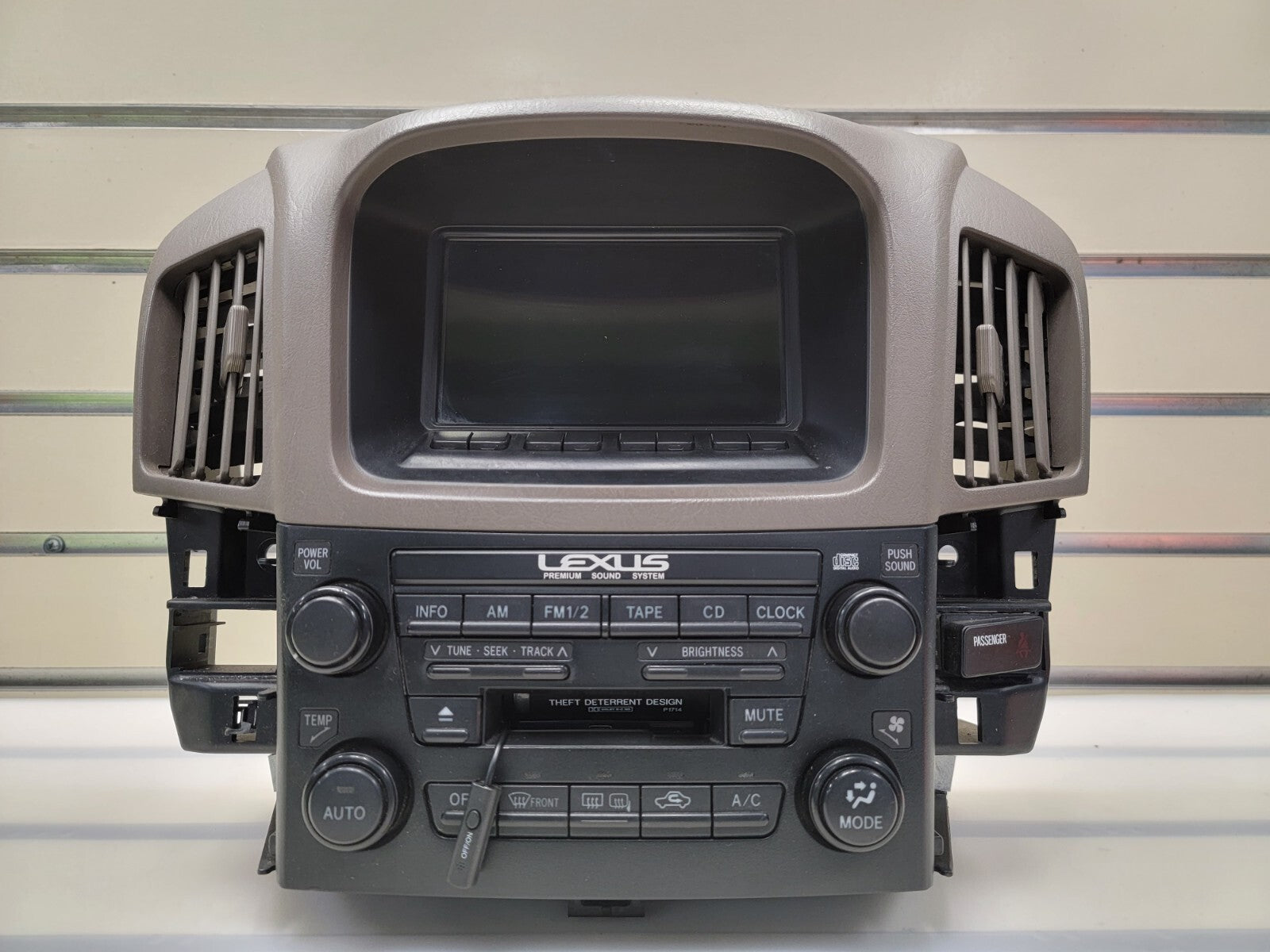 🔥1999 - 2003 Lexus RX300 Info GPS Display Screen OEM RADIO BEZEL RX dark tan