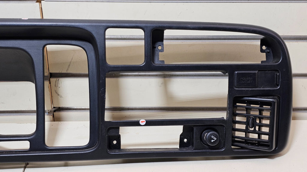 🔥94-97 Dodge Ram Dash Instrument Speedometer Cluster Trim Bezel Panel Black