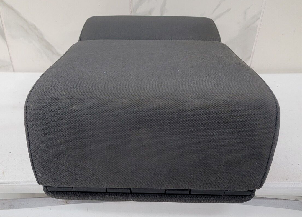 04-08 Ford F-150 Jump Seat Center Console Armrest Cup Holder Cloth Dark Gray JS1
