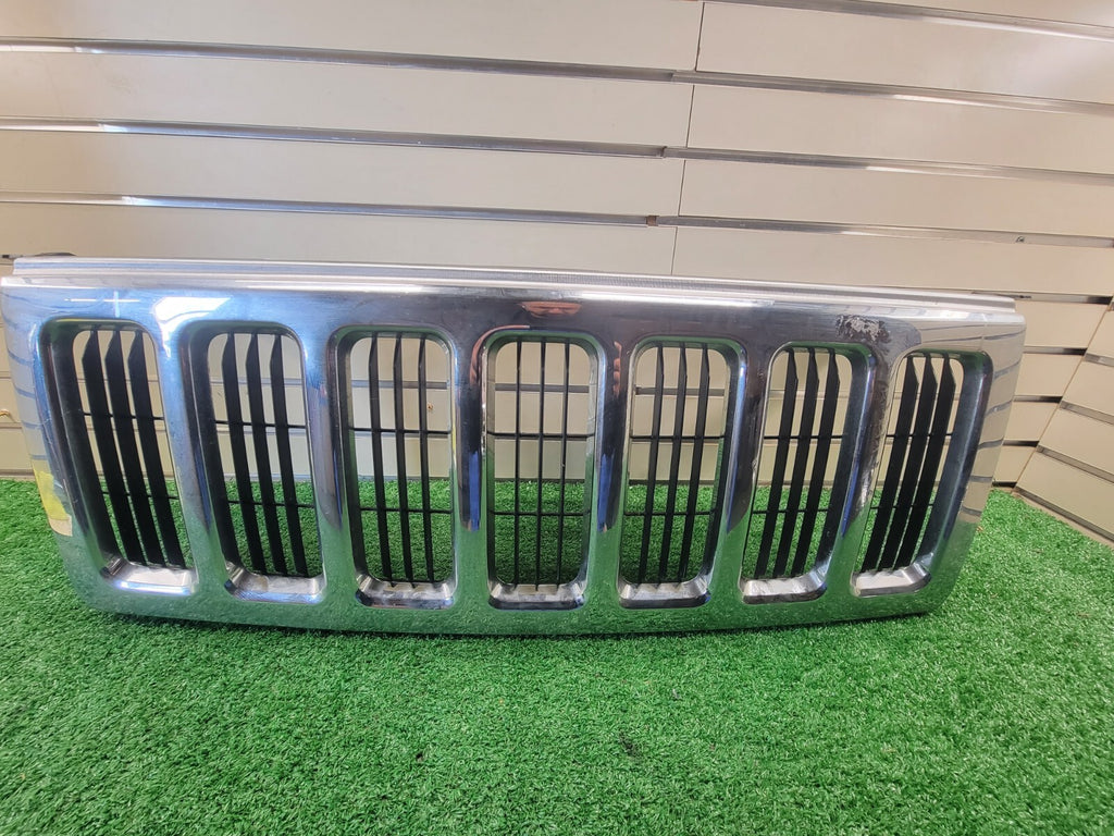 🔥2006-2010 Jeep Commander WK TOP Upper Front Grille Chrome Assembly Silver