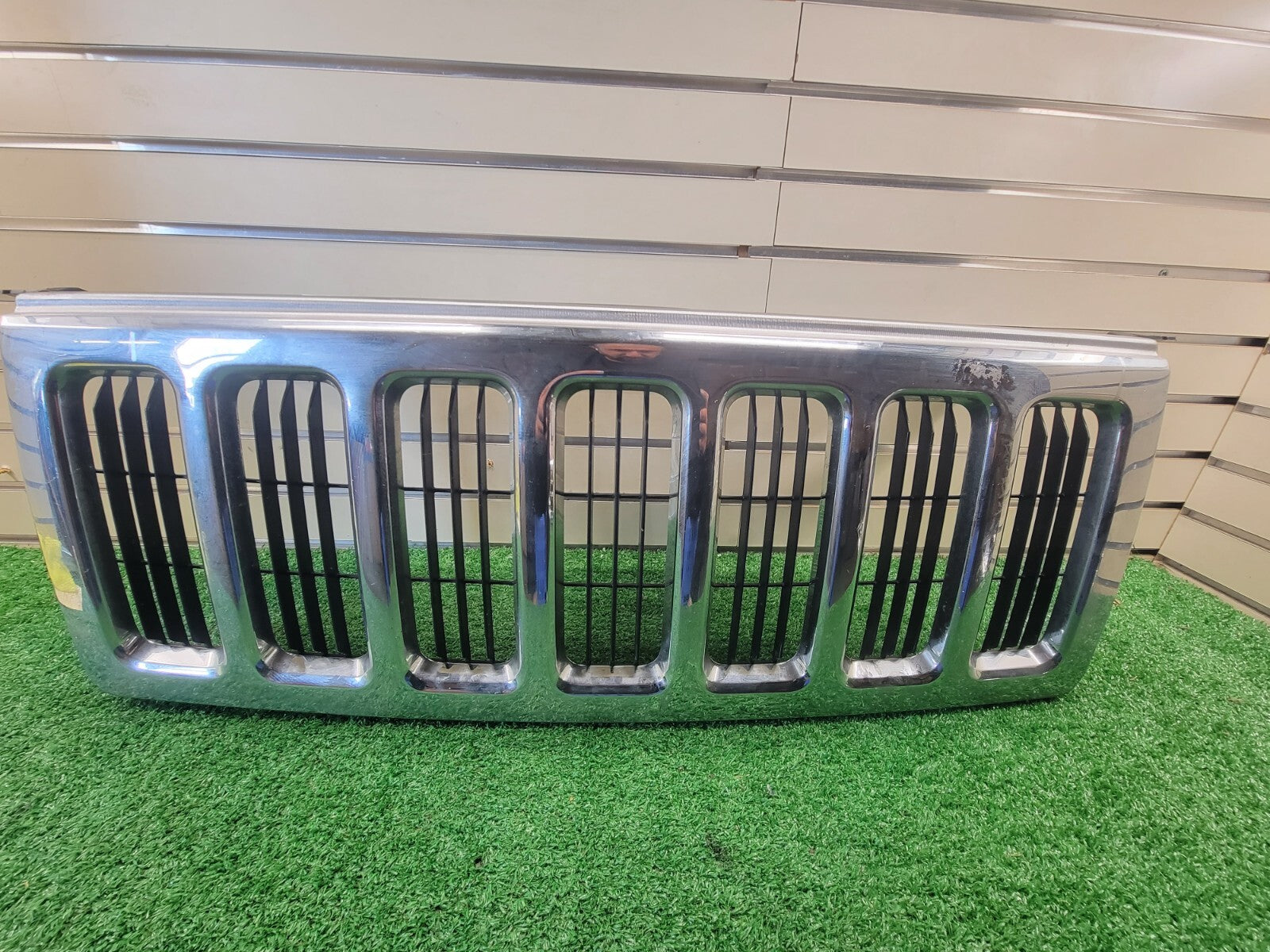 🔥2006-2010 Jeep Commander WK TOP Upper Front Grille Chrome Assembly Silver