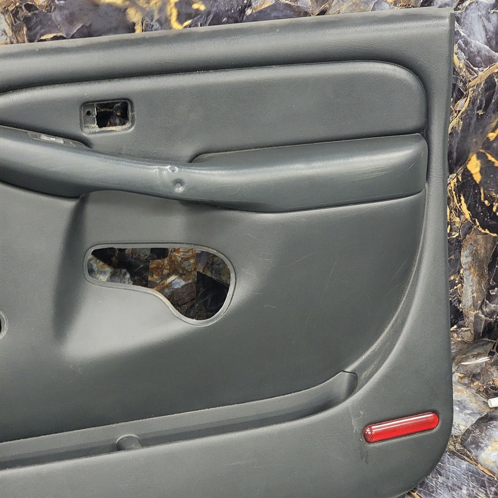 99-06 Silverado SIERRA Door Trim Panel Front LEFT-RIGHT Set Dark GRAY manual D3