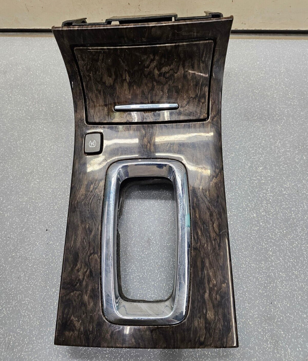 🔥06-11 Cadillac DTS Center Console Bin Selector Gear Shifter Trim Bezel Wood