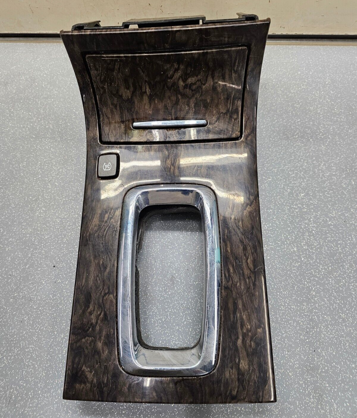 🔥06-11 Cadillac DTS Center Console Bin Selector Gear Shifter Trim Bezel Wood