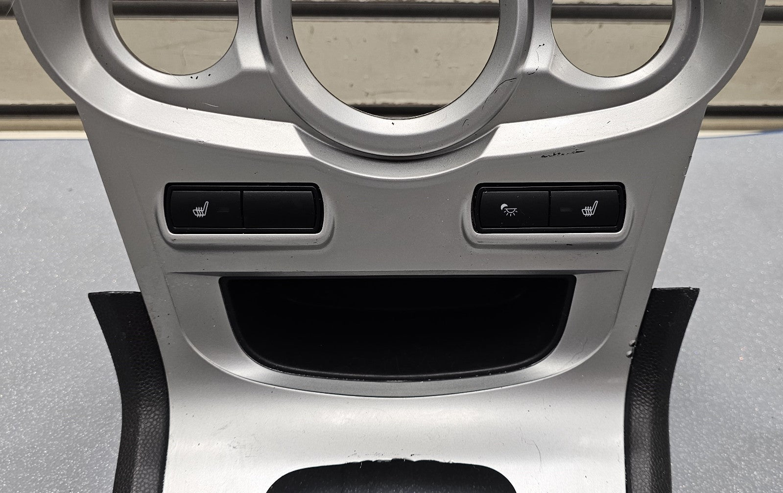 🔥14-19 FORD FIESTA CENTER CONSOLE AC CONTROL SHIFTER SHIF BEZEL TRIM Silver OEM