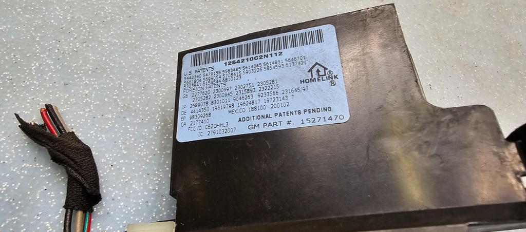 🔥06-07 Buick Lucerne Garage Door Opener  Transmitter Assembly BLACK OEM