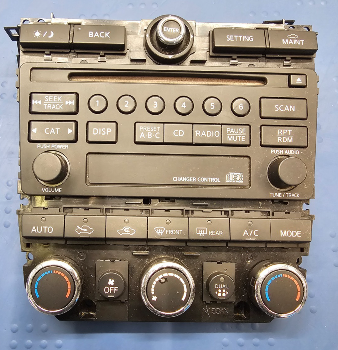 🔥05-07 Murano Dash AM FM Radio Audio Stereo Cassette CD Player Climate Control