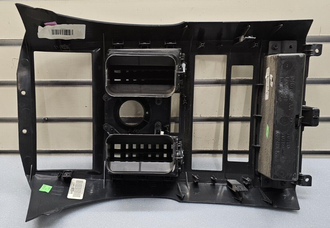08-10 Grand Caravan Town Country Dash AM FM Radio Stereo Trim Bezel Panel Black