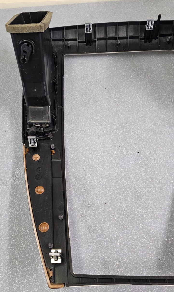 🔥08-11 CADILLAC STS CENTER DASH RADIO STEREO NAVIGATION TRIM BEZEL SILVER/WOOD