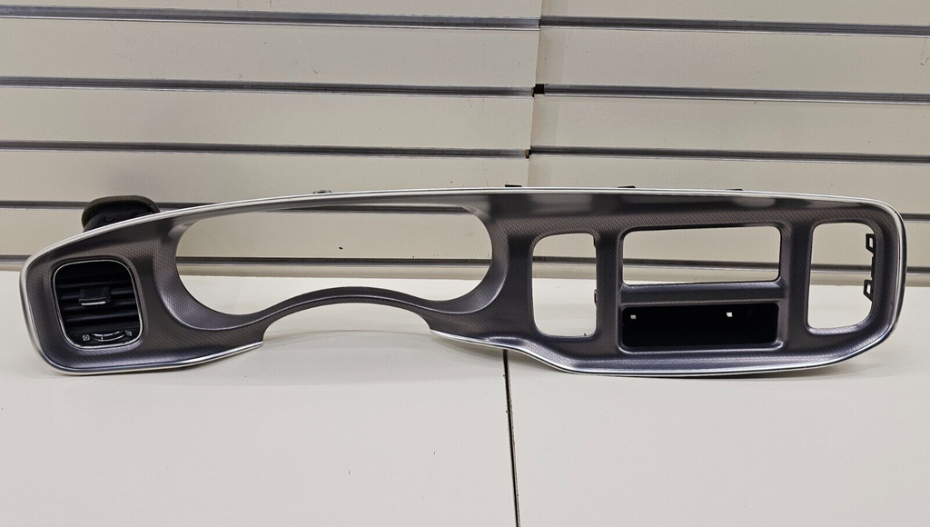 🔥11-14 Charger Dash Radio Speedometer Instrument Cluster Trim Bezel Carbon Gray